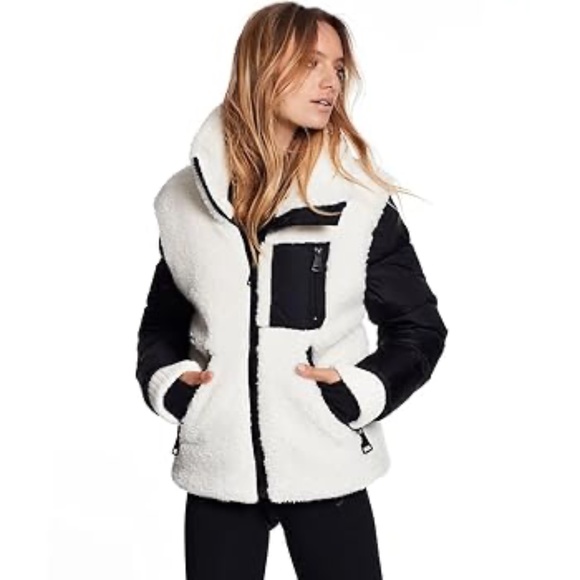 SAM. Wylie Colorblock Pattern Down Jacket - size M - Picture 1 of 13